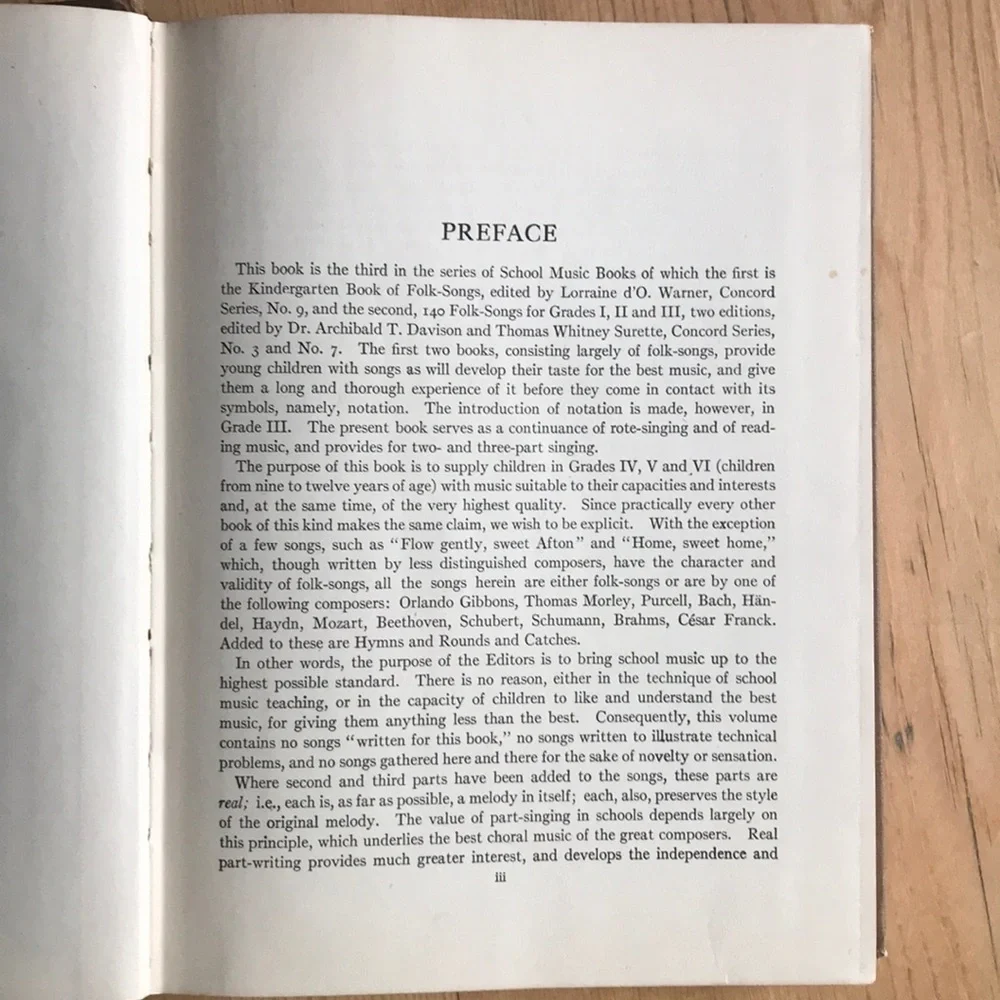 E.C. Schirmer Music Co. book songs